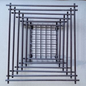 HOME GOODS Mid Century Stacked Basket Centerpiece